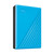 WD 4TB My Passport, Portable External Hard Drive, Blue, backup software with defense against ransomware, and password protection, USB 3.1/USB 3.0 compatible - WDBPKJ0040BBL-WESN