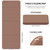 PAIDU Foldable Fitness Yoga Mat | 2/5" (10MM) Extra Thick | SGS Certified Non-Slip TPE | 76x26" Extra Long-Wide | Portable & Easy Store | for Yoga, Pilates, Home Gym & Full-Body Workouts (Brown + apricot)
