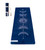 Yoga Mat With Strap 5mm Non Slip Suede & TPE - Blue Eco-Friendly Fitness & Exercise Mat for Home Gym, Pilates, Hot Yoga, and Meditation - Lightweight Durable 72 x 24 inch Workout Mat for Women, Men