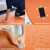 Hatha Yoga Large TPE Yoga Mat 6'x4'x1/2" Extra Thick Non-Slip Exercise Mat - for Yoga Pilates & Home Gym Workouts(Orange)