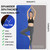 Hatha Yoga Large TPE Yoga Mat 6'x4'x1/2" Extra Thick Non-Slip Exercise Mat - for Yoga Pilates & Home Gym Workouts(Blue)
