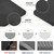 Hatha Yoga Large TPE Yoga Mat 6'x4'x1/2" Extra Thick Non-Slip Exercise Mat - for Yoga Pilates & Home Gym Workouts(Black)