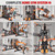 XGSW Multi-Function Home Gym Workout Station, Featuring a Pulley System, arm Trainer, and Leg Trainer for Full-Body Workouts. (L03-3【154LBS】 Fitness Station+Cast lron 220LBS)