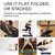 Stakt Foldable Yoga Mat Pro, 2 in 1 with Premium Textured Grip, Non Slip, Folding Exercise and Fitness Mat for Pilates, Strength Training, and High Impact Workouts - Black