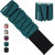 BECOJADDE Ankle Weights Set of 2 (2 lb Each) Adjustable Wrist Weights for Women Men Wearable Arm Leg Weight for Pilates, Running, Walking, Workout, Yoga, Pewter Deep Emerald