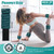 BECOJADDE Ankle Weights Set of 2 (2 lb Each) Adjustable Wrist Weights for Women Men Wearable Arm Leg Weight for Pilates, Running, Walking, Workout, Yoga, Pewter Deep Emerald