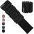 BECOJADDE Ankle Weights Set of 2 (2 lb Each) Adjustable Wrist Weights for Women Men Wearable Arm Leg Weight for Pilates, Running, Walking, Workout, Yoga, Gray Black