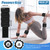 BECOJADDE Ankle Weights Set of 2 (2 lb Each) Adjustable Wrist Weights for Women Men Wearable Arm Leg Weight for Pilates, Running, Walking, Workout, Yoga, Gray Black