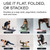 Stakt The Original Foldable Yoga Mat, Premium Foldable Exercise & Workout Mat with Non-Slip Surface, Lightweight Portable for Studio or Home Use, As Seen on Shark Tank - Iron