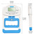 Handeful Grip Strength Tester Trainer - Dynamometer Handgrip Measurer Meter, Handheld Strengthener Exerciser for Sports, School, and Home Use (198Lbs / 90Kgs)