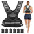 VEVOR Adjustable Weighted Vest, 11-20lb Weight Vest with 6 Ironsand Weights and Reflective Stripe, Body Weight Vest Exercise Set for Men Women, Workout Equipment for Strength Training Running Jogging