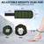 APEXUP 10lbs/Pair Adjustable Ankle Weights for Women and Men, Modularized Leg Weight Straps for Yoga, Walking, Running, Aerobics, Gym, Physical Therapy (Green)