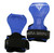 Cobra Grips Weight Lifting Gloves with Adjustable Neoprene Padded Wrist Wraps - Heavy Duty Alternative to Power Lifting Hooks for Deadlifts (PRO Blue Rubber)