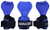 Cobra Grips Weight Lifting Gloves with Adjustable Neoprene Padded Wrist Wraps - Heavy Duty Alternative to Power Lifting Hooks for Deadlifts (PRO Blue Sway Leather)