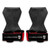 Gymreapers Weight Lifting Grips (Pair) for Heavy Powerlifting, Deadlifts, Rows, Pull Ups, with Neoprene Padded Wrist Wraps Support and Strong Rubber Gloves or Straps for Bodybuilding (Red, Large)