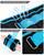 Adjustable Ankle Weights 1-10 LBS Pair with Removable Weight for Jogging, Gymnastics, Aerobics, Physical Therapy, Resistance Training|Each 1-5 LBS, Total 10LBS, Sky Blue