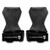 Gymreapers Weight Lifting Grips (Pair) for Heavy Powerlifting, Deadlifts, Rows, Pull Ups, with Neoprene Padded Wrist Wraps Support and Strong Rubber Gloves or Straps for Bodybuilding (Black, Small)