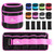 Adjustable Ankle Weights 1-10 LBS Pair with Removable Weight for Jogging, Gymnastics, Aerobics, Physical Therapy, Resistance Training|Each 1-5 LBS, Total 10LBS, Purple