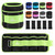 Adjustable Ankle Weights 1-10 LBS Pair with Removable Weight for Jogging, Gymnastics, Aerobics, Physical Therapy, Resistance Training|Each 1-5 LBS, Total 10LBS, Green