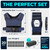 Gymnastics Power Weighted Vest Adjustable for Men and Women – Workout Weight Training Vest for Fitness, Running, Strength, Exercise & Cross Training