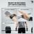 DMoose Fitness Weight Lifting Grips - Anti Slip Neoprene Padded Gym Straps for Powerlifting, Cross Training & Pullups - Wrist Support Grips for Deadlifts & Weight Lifting (Gray)