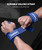 DMoose Fitness Weight Lifting Hooks (Pair) for Deadlifts, Pull Ups, Rows & Shrugs - Anti-Rip Nylon Strap Hand Grips with Thick Wrist Padding - Heavy Duty Wrist Straps for Weightlifting & Gym Workouts