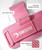 DMoose Fitness Weight Lifting Hooks (Pair) for Deadlifts, Pull Ups, Rows & Shrugs - Anti-Rip Nylon Strap Hand Grips with Thick Wrist Padding - Heavy Duty Wrist Straps for Weightlifting (All Pink)