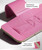 DMoose Fitness Weight Lifting Hooks (Pair) for Deadlifts, Pull Ups, Rows & Shrugs - Anti-Rip Nylon Strap Hand Grips with Thick Wrist Padding - Heavy Duty Wrist Straps for Weightlifting (All Pink)