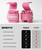 DMoose Fitness Weight Lifting Hooks (Pair) for Deadlifts, Pull Ups, Rows & Shrugs - Anti-Rip Nylon Strap Hand Grips with Thick Wrist Padding - Heavy Duty Wrist Straps for Weightlifting (All Pink)