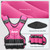 ZELUS Weighted Vest for Men and Women, Adjustable Body Weight Vest Exercise Set for Workouts, 4-10lb/11-20lb/20-32lb with 6 Ironsand Weights for Cardio Strength Training Walking Jogging, 20-32lb. Pink