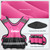 ZELUS Weighted Vest for Men and Women, Adjustable Body Weight Vest Exercise Set for Workouts, 4-10lb/11-20lb/20-32lb with 6 Ironsand Weights for Cardio Strength Training Walking Jogging, 11-20lb. Pink