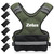 ZELUS Weighted Vest for Men and Women, Adjustable Body Weight Vest Exercise Set for Workouts, 4-10lb/11-20lb/20-32lb with 6 Ironsand Weights for Cardio Strength Training Walking Jogging, 11-20lb Green
