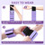 Rnnwolf Wrist Ankle Weights for Women Men 2lbs /Pair - Adjustable Arm Leg Pilates Weights Weighted Bangles Wristbands for Gym, Yoga, Strength Training Fitness Workout (Purple)