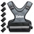 ZELUS Weighted Vest for Men and Women, Adjustable Body Weight Vest Exercise Set for Workouts, 4-10lb/11-20lb/20-32lb with 6 Ironsand Weights for Cardio Strength Training Walking Jogging, 4-10lb. Gray