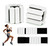 Wrist and Ankle Weights for Women & Men 2 Pack (1lb Each), Adjustable Silicone Wearable Arm & Leg Weights for Pilates, Gym, Yoga, Cardio, Strength Training (White)