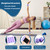Wrist and Ankle Weights for Women & Men 2 Pack (1lb Each), Adjustable Silicone Wearable Arm & Leg Weights for Pilates, Gym, Yoga, Cardio, Strength Training (Purple)
