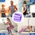 Wrist and Ankle Weights for Women & Men 2 Pack (1lb Each), Adjustable Silicone Wearable Arm & Leg Weights for Pilates, Gym, Yoga, Cardio, Strength Training (Purple)