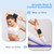 Wrist and Ankle Weights for Women & Men 2 Pack (1lb Each), Adjustable Silicone Wearable Arm & Leg Weights for Pilates, Gym, Yoga, Cardio, Strength Training (Magnetic Black)