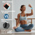 Wrist and Ankle Weights for Women & Men 2 Pack (1lb Each), Adjustable Silicone Wearable Arm & Leg Weights for Pilates, Gym, Yoga, Cardio, Strength Training (Blue)