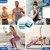 Wrist and Ankle Weights for Women & Men 2 Pack (1lb Each), Adjustable Silicone Wearable Arm & Leg Weights for Pilates, Gym, Yoga, Cardio, Strength Training (Blue)