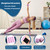 Wrist and Ankle Weights for Women & Men 2 Pack (1lb Each), Adjustable Silicone Wearable Arm & Leg Weights for Pilates, Gym, Yoga, Cardio, Strength Training (Pink)