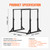 VEVOR Dip Bar, 800 lbs Capacity, Heave Duty Dip Stand Station with Adjustable Height, Fitness Workout Dip Bar Station Stabilizer Parallette Push Up Stand, Parallel Bars for Strength Training Home Gym
