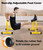 TABEKE Push Up Bar, 14'' High Steel Parallettes & Dip Bar with Full Coverage Foam Handle, Heavy-Duty Calisthenics Parallel Bars for L-Sit, Dips, Home Gym Strength Training Workout (Yellow)