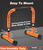 TABEKE Push Up Bar, 12" High Parallettes Bars & Dip Bar With Full-Cover Foam Handles, No Wobbling Calisthenics Equipment For Handstand, L-Sit, Gymnastics, Strength Training Home Gym
