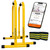 Lebert Fitness Dip Bar Stand - Original EQualizer Total Body Strengthener Pull Up Bar Home Gym Exercise Equipment Dipping Station - Hip Resistance Band, Workout Guide and Online Group - Yellow