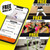 Lebert Fitness Dip Bar Stand - Original EQualizer Total Body Strengthener Pull Up Bar Home Gym Exercise Equipment Dipping Station - Hip Resistance Band, Workout Guide and Online Group - Yellow