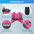 ZELUS Weighted Vest, 6lb/8lb/12lb/16lb/20lb/25lb/30lb Weight Vest with Reflective Stripe for Workout, Strength Training, Running, Fitness, Muscle Building, Weight Loss, Weightlifting, Pink(12lb)