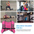 ZELUS Weighted Vest, 6lb/8lb/12lb/16lb/20lb/25lb/30lb Weight Vest with Reflective Stripe for Workout, Strength Training, Running, Fitness, Muscle Building, Weight Loss, Weightlifting, Pink(12lb)