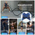 ZELUS Weighted Vest, 6lb/8lb/12lb/16lb/20lb/25lb/30lb Weight Vest with Reflective Stripe for Workout, Strength Training, Running, Fitness, Muscle Building, Weight Loss, Weightlifting, Blue(12 lb)