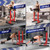 Yes4All Dip Stand 500 LBS Capacity, 80 Levels Adjustable Dip Bars, Dip Station Machine for Home Gym - Red & Black